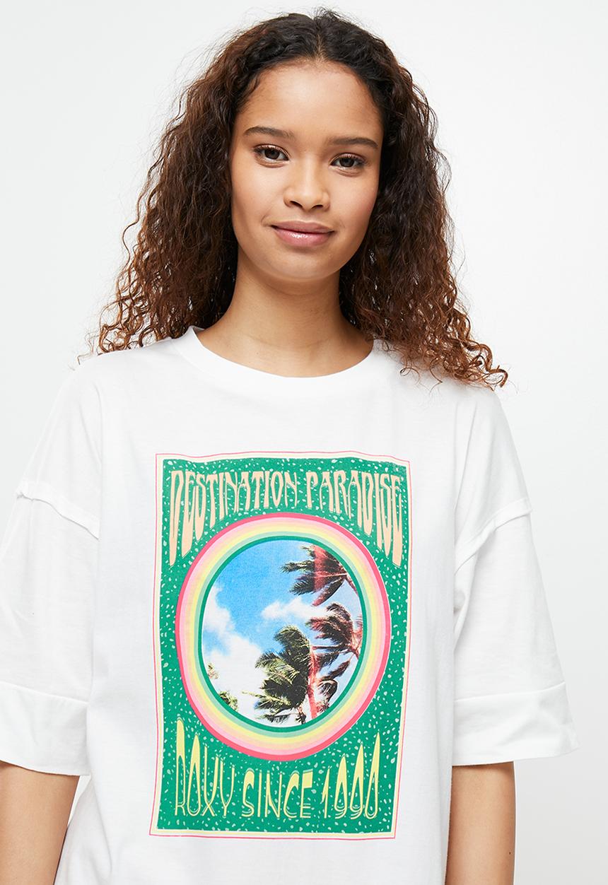 Roxy - Macrame hour tee - snow white
