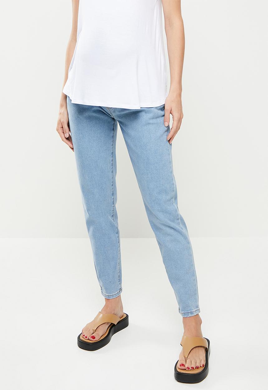 Missguided - Maternity riot over bump stretch jean - blue