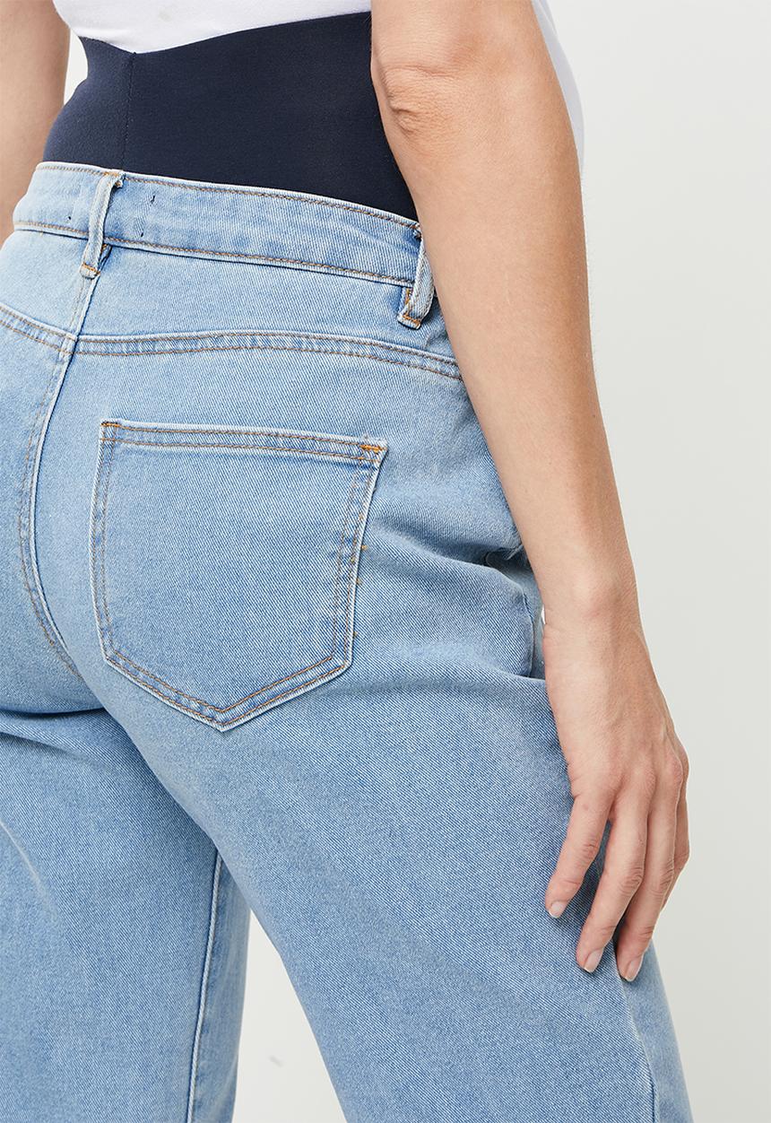 Missguided - Maternity riot over bump stretch jean - blue