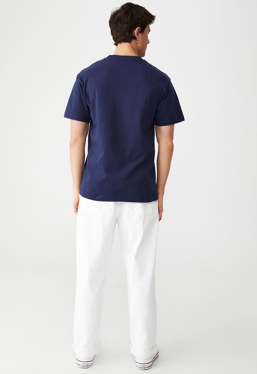 Cotton On - Special edition t-shirt - lcn yal indigo/yale - vintage logo