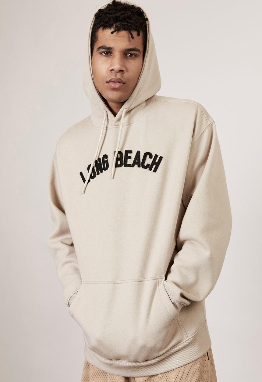 Factorie - Oversized graphic hoodie - beige