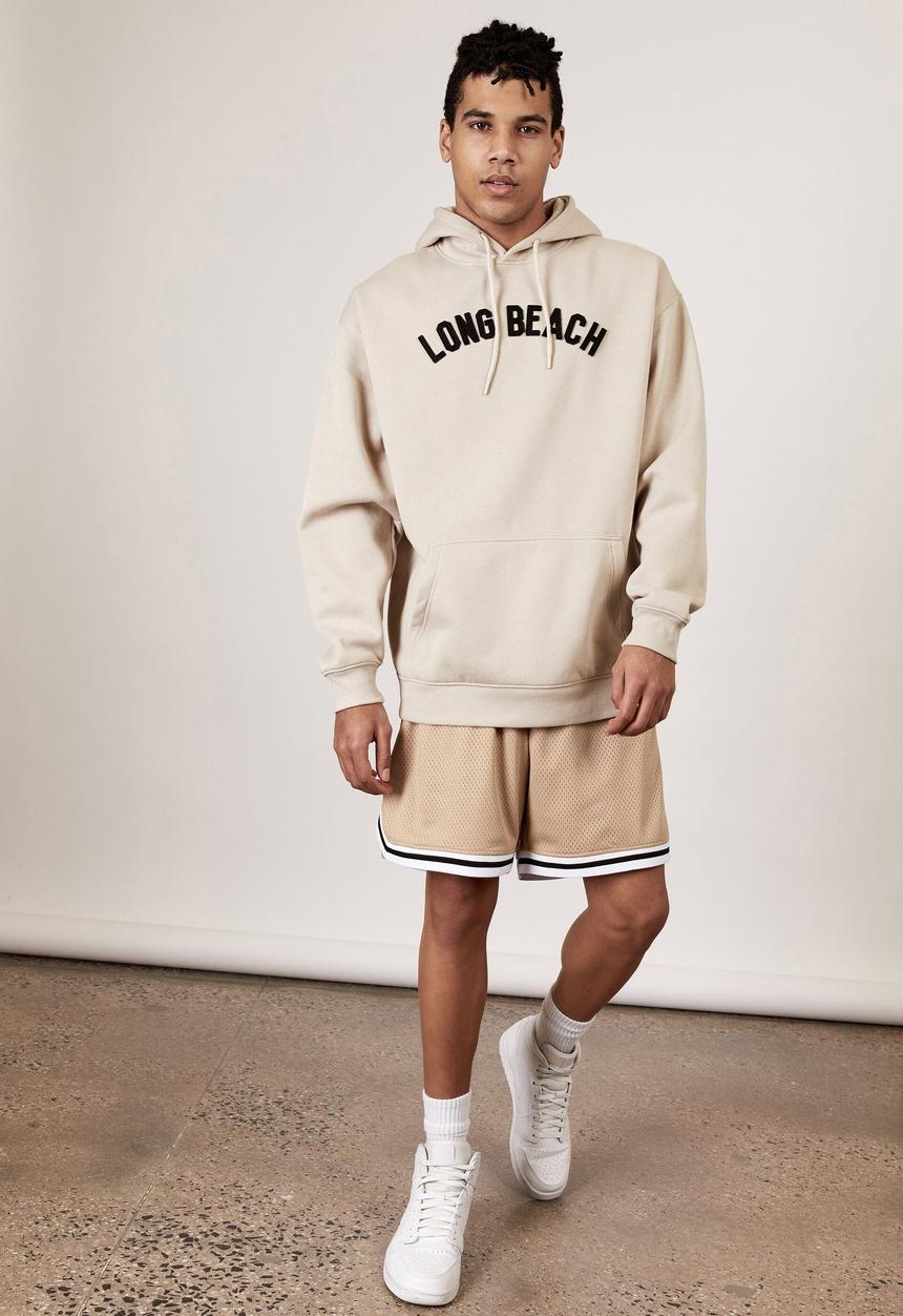 Factorie - Oversized graphic hoodie - beige
