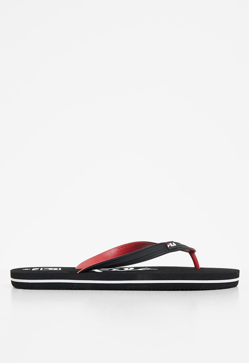 FILA - Surf thong - black/chinese red/white