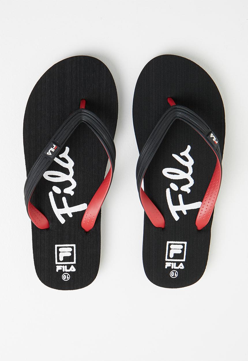 FILA - Surf thong - black/chinese red/white