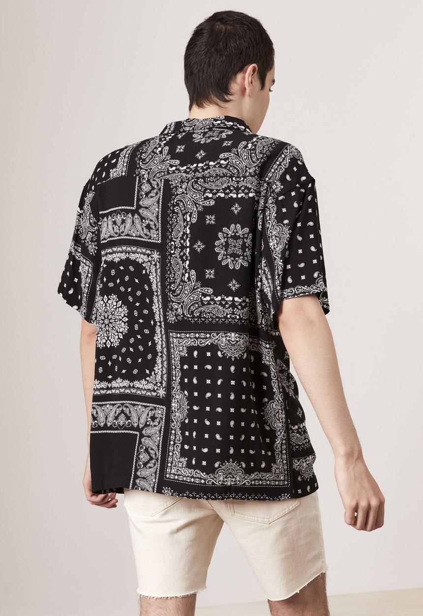 Factorie - Resort shirt - black bandana