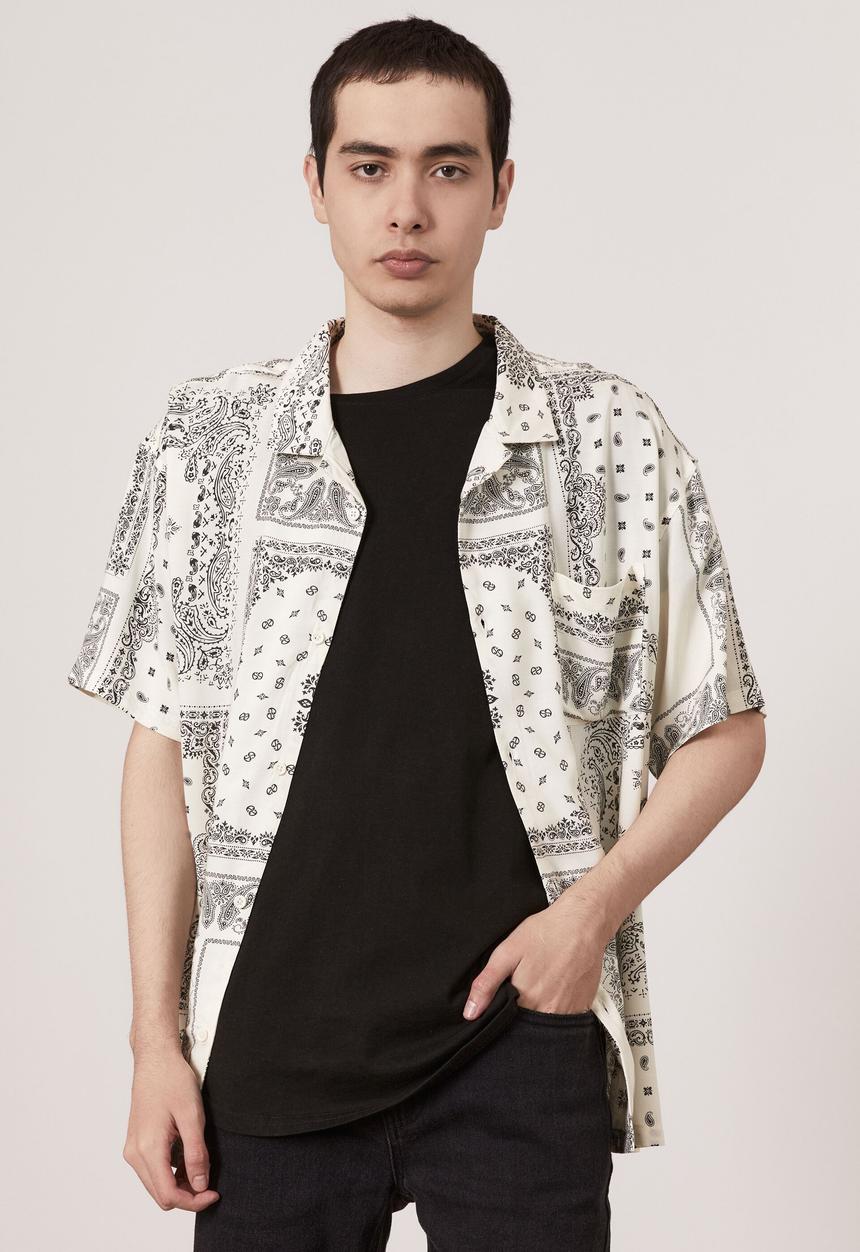 Factorie - Resort shirt - off white bandana
