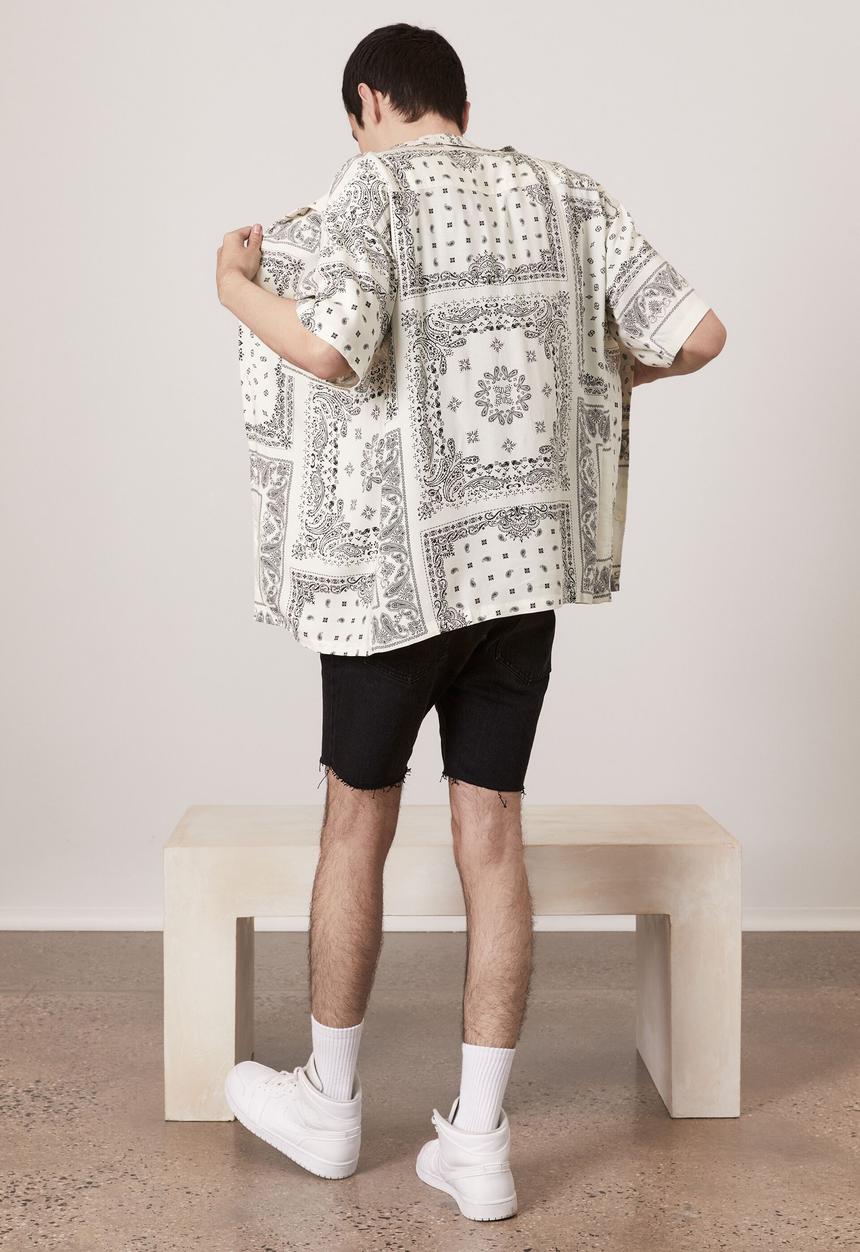 Factorie - Resort shirt - off white bandana