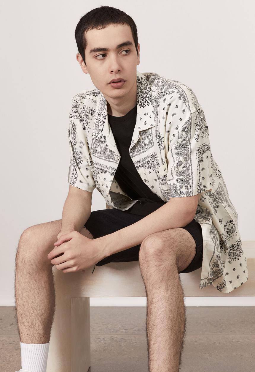 Factorie - Resort shirt - off white bandana