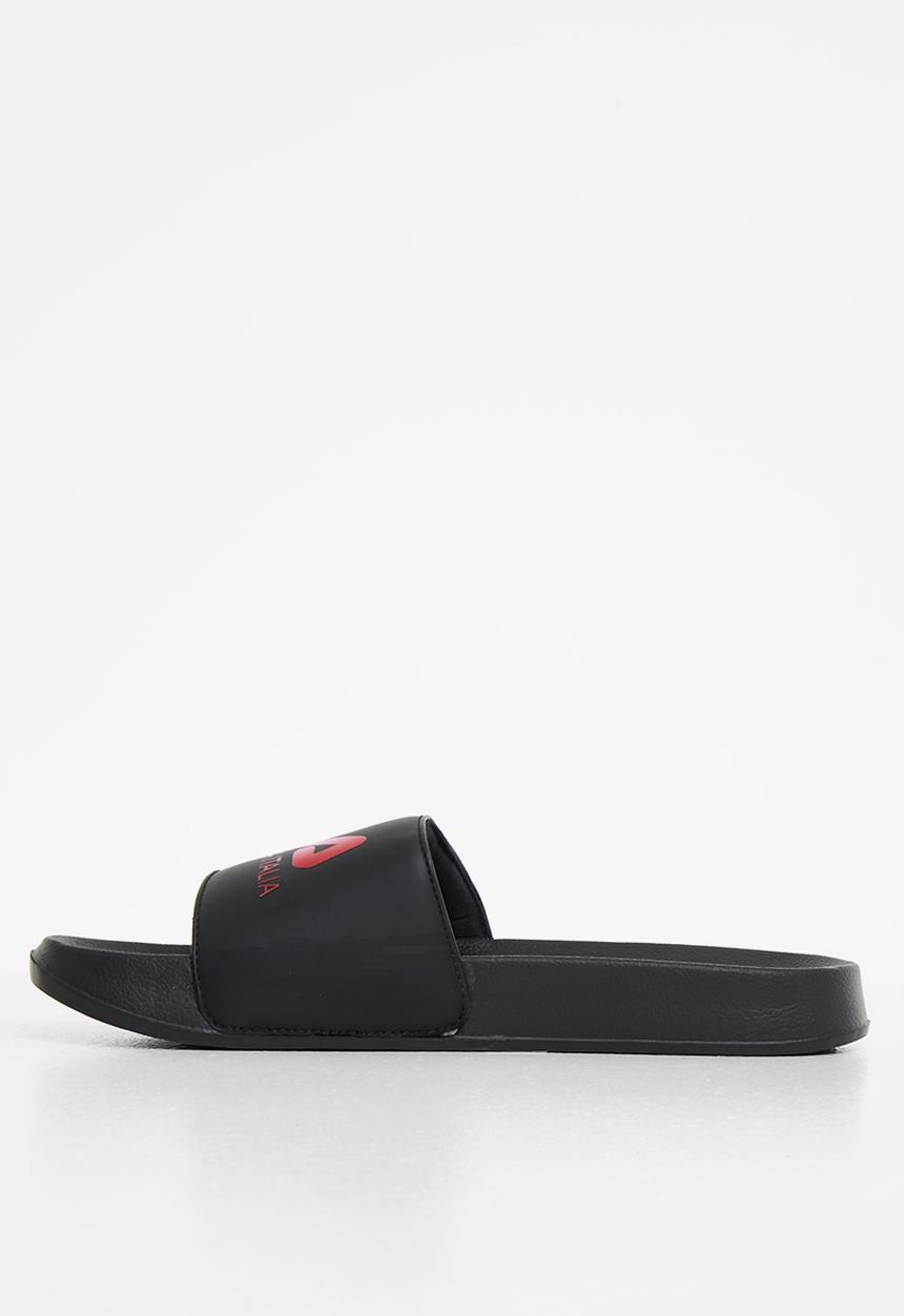 FILA - Biela slide - black