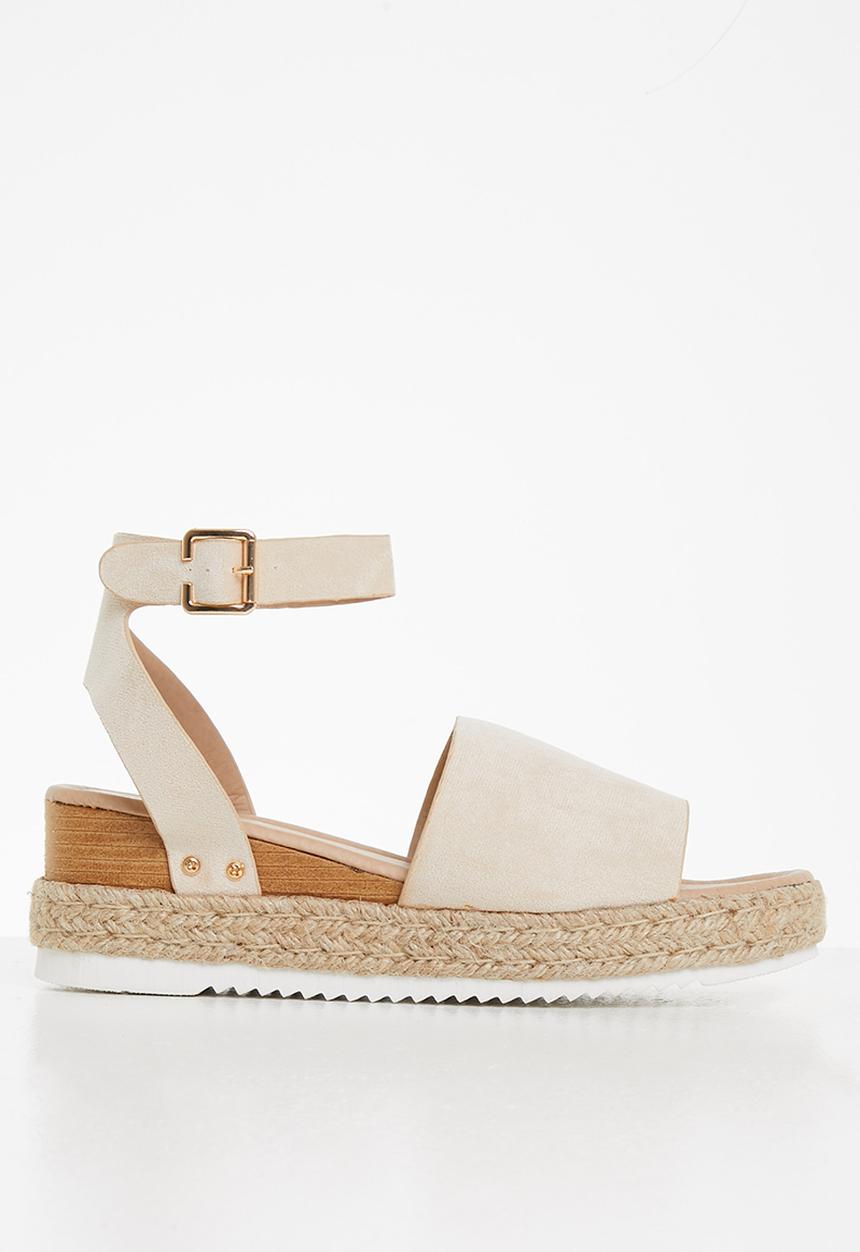 Miss Black - Steffi1 espadrille wedge - neutral