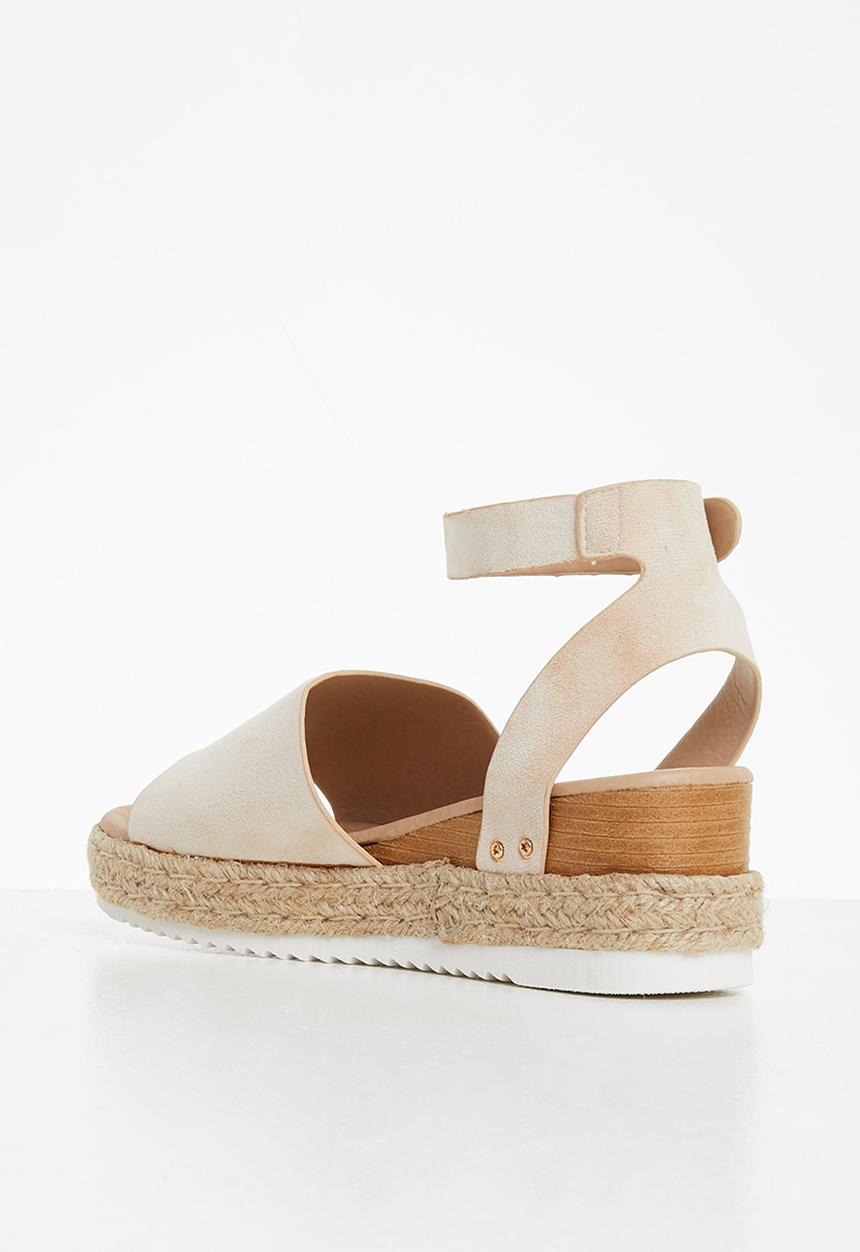 Miss Black - Steffi1 espadrille wedge - neutral