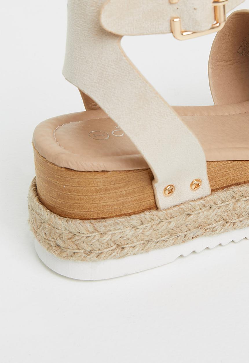 Miss Black - Steffi1 espadrille wedge - neutral