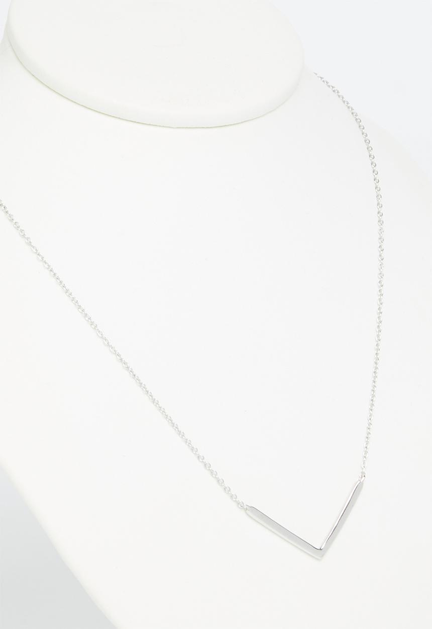 Superbalist - Sterling silver triangle necklace - silver