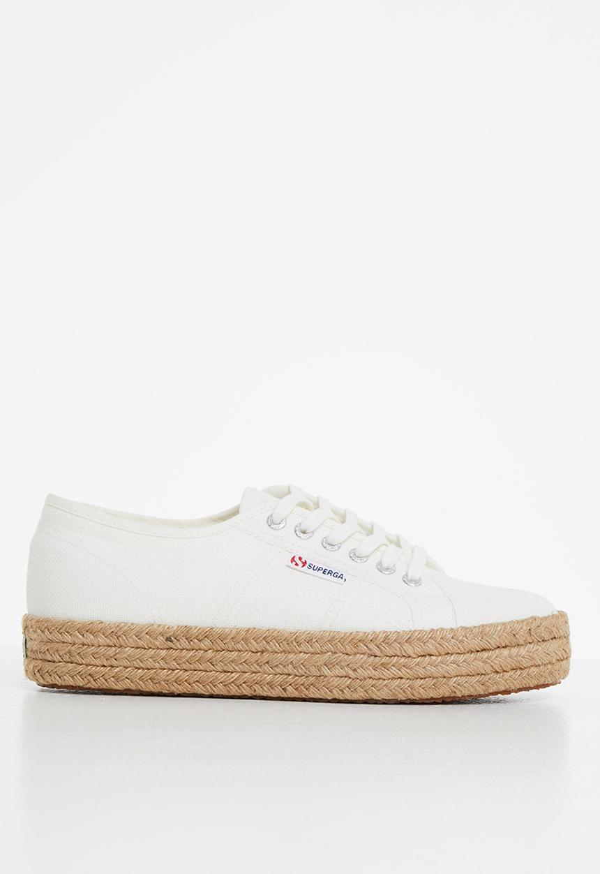 SUPERGA - 2730 Rope mid platform - white avoria