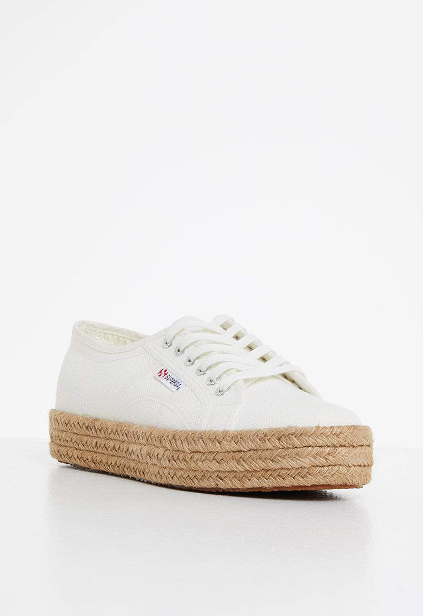 SUPERGA - 2730 Rope mid platform - white avoria