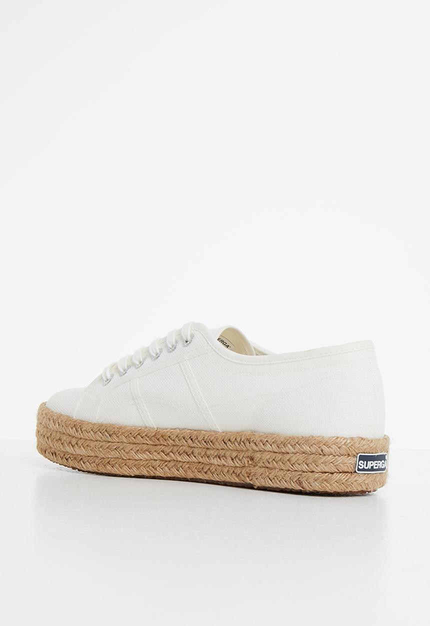 SUPERGA - 2730 Rope mid platform - white avoria
