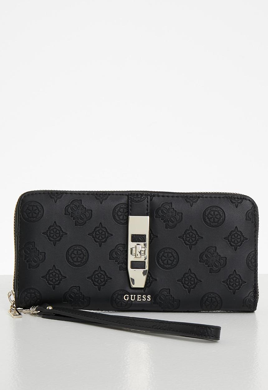 GUESS - Peony classic slg lrg zip around - black