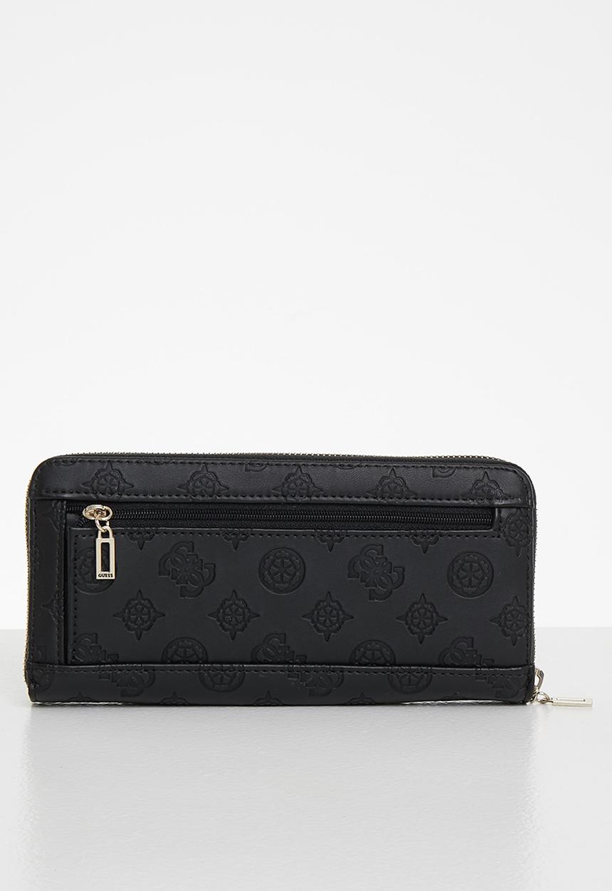 GUESS - Peony classic slg lrg zip around - black