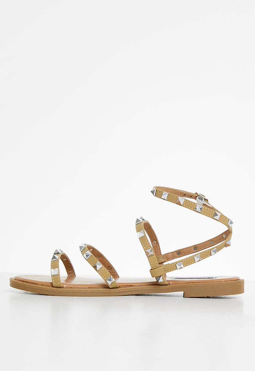 Madison® - Mariska studded ankle strap sandal - camel