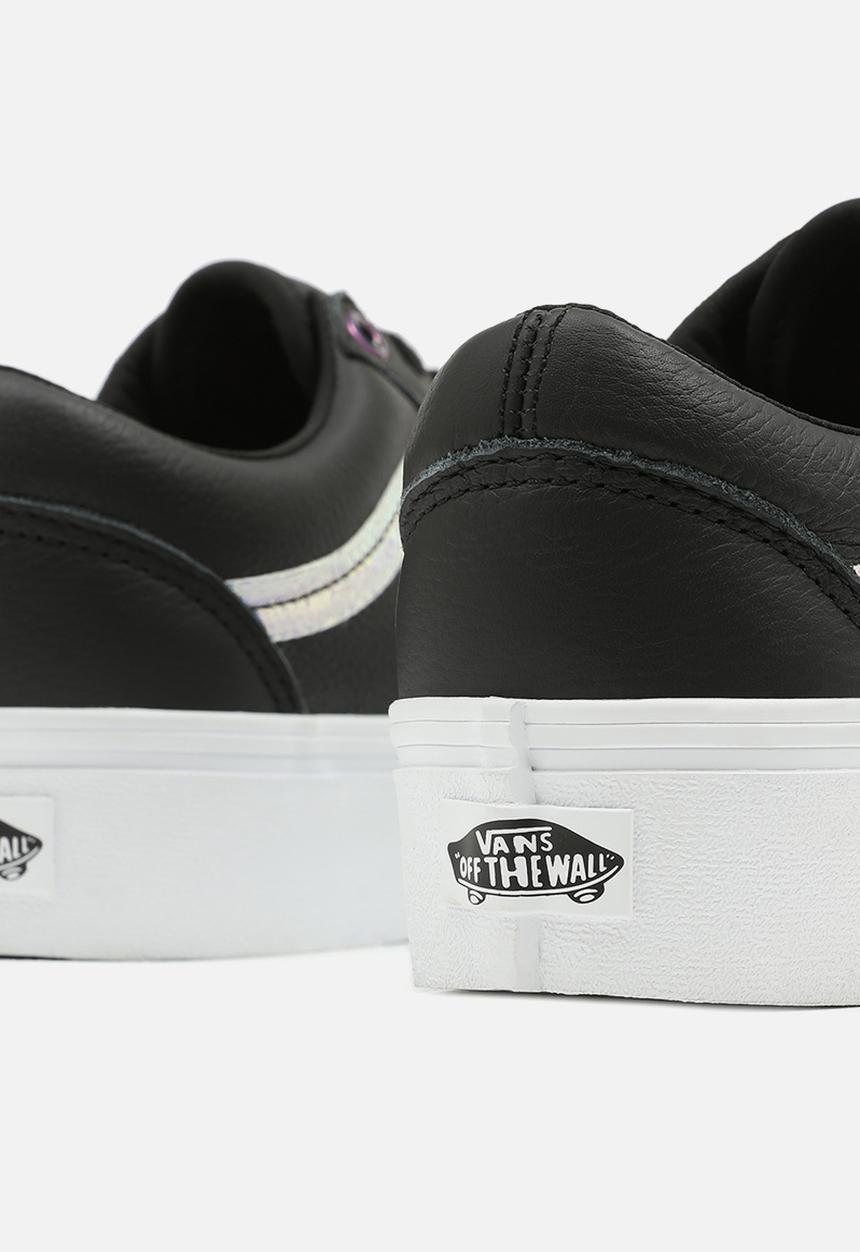 Vans - Old skool platform - (holo sidestripe) black & true white