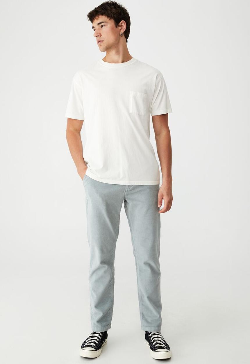 Cotton On - Beckley pant - mineral blue cord