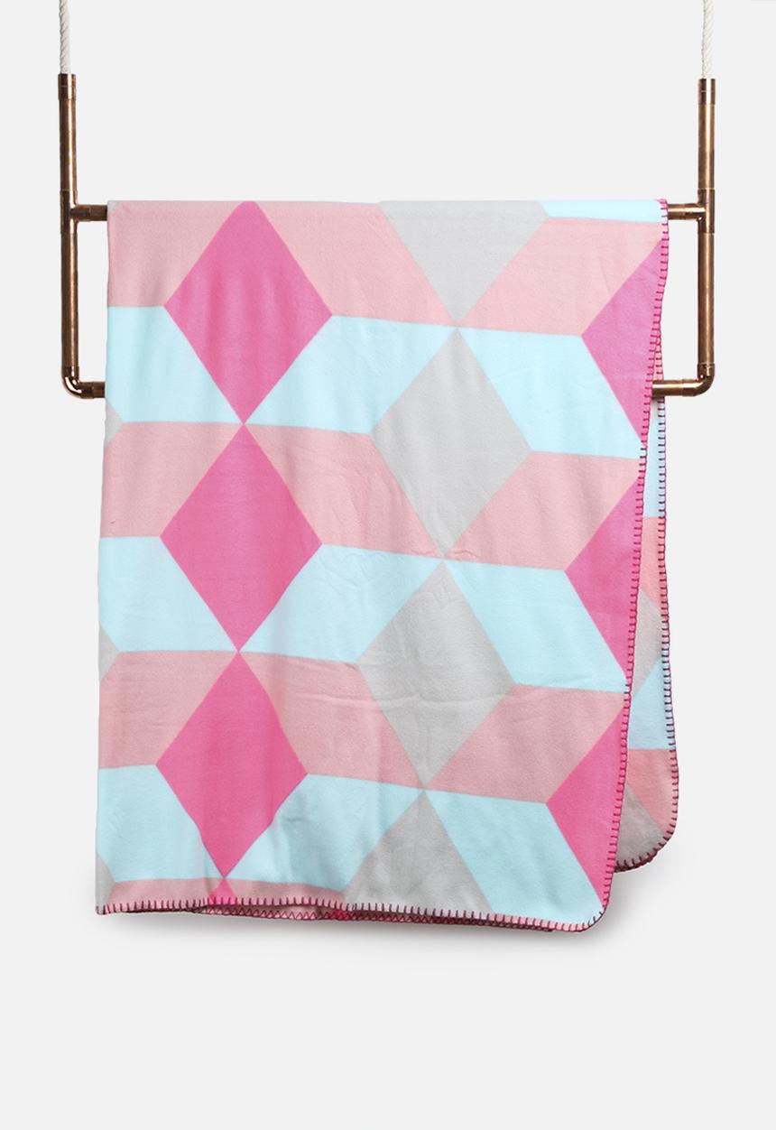 Present Time - Block fleece blanket 