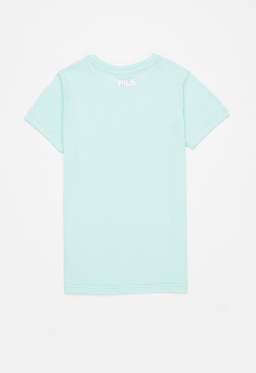 FILA - Mono f-box print T-shirt - tranquility blue