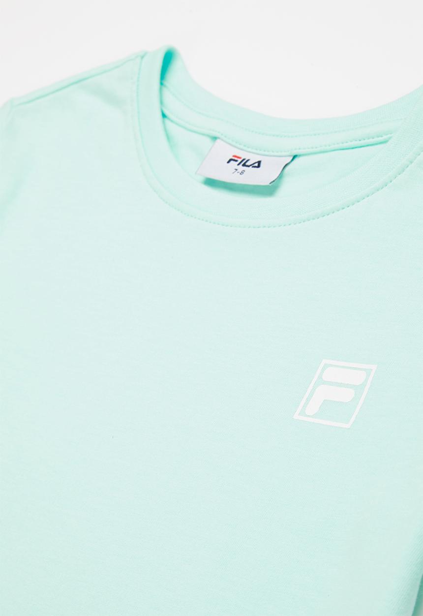 FILA - Mono f-box print T-shirt - tranquility blue
