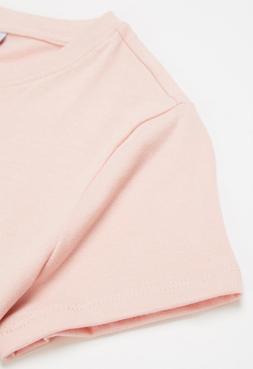 FILA - Mono deckle T-shirt - coral blush