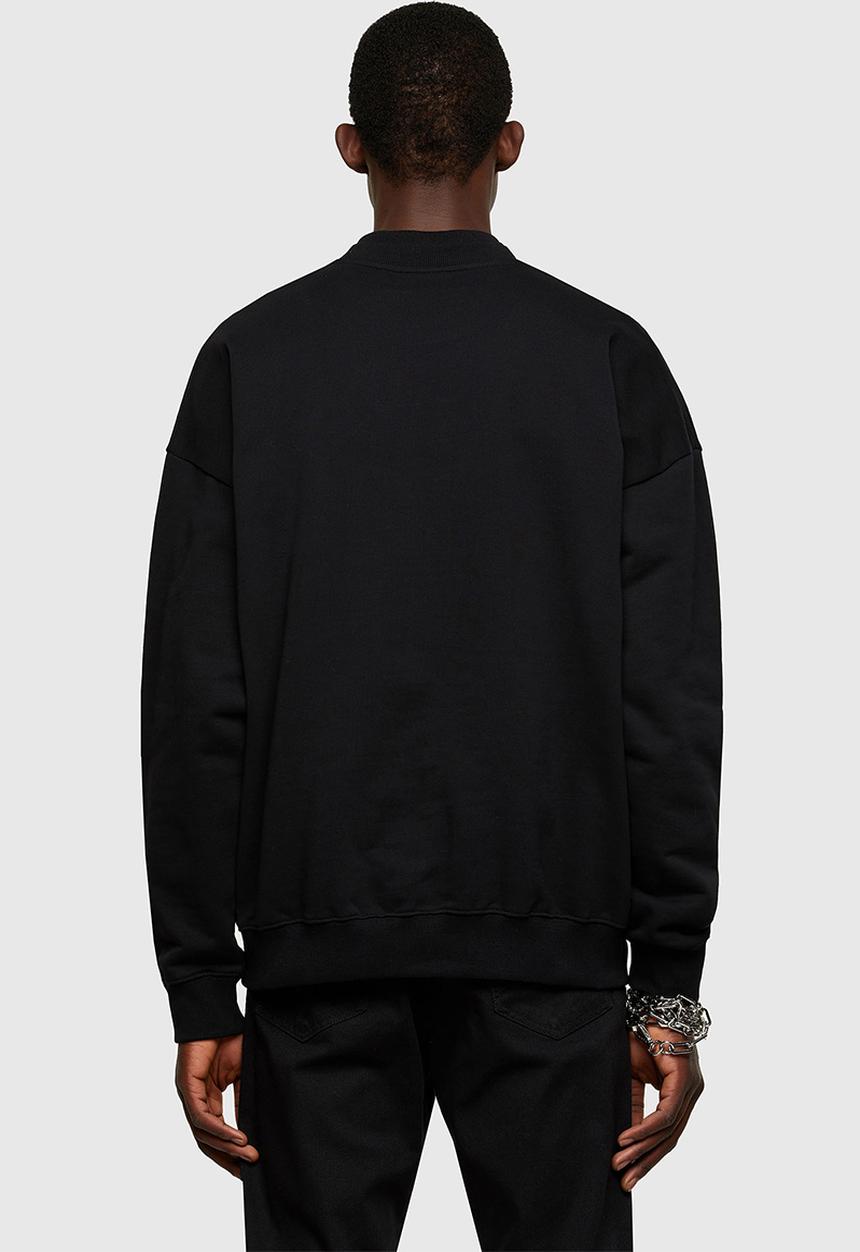 Diesel  - S-mart-inlogo sweatshirt - black