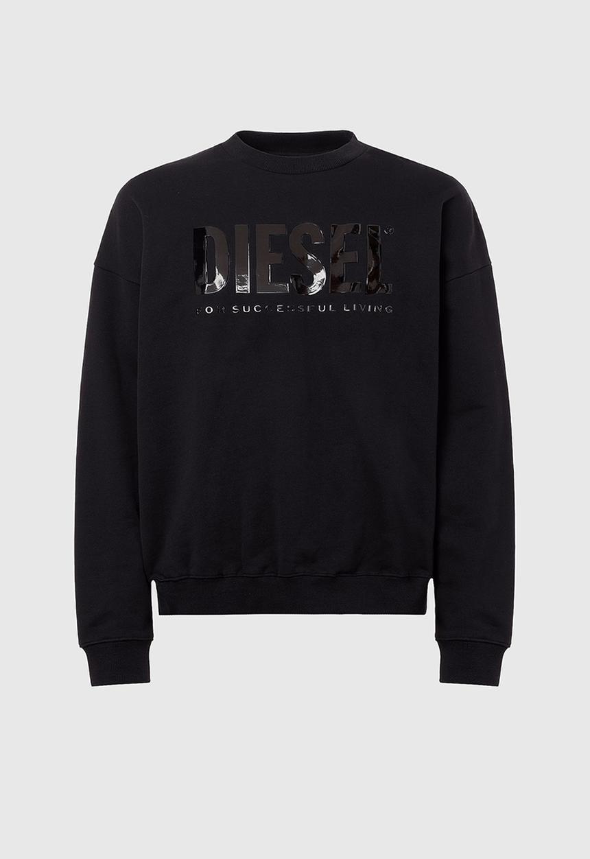 Diesel  - S-mart-inlogo sweatshirt - black