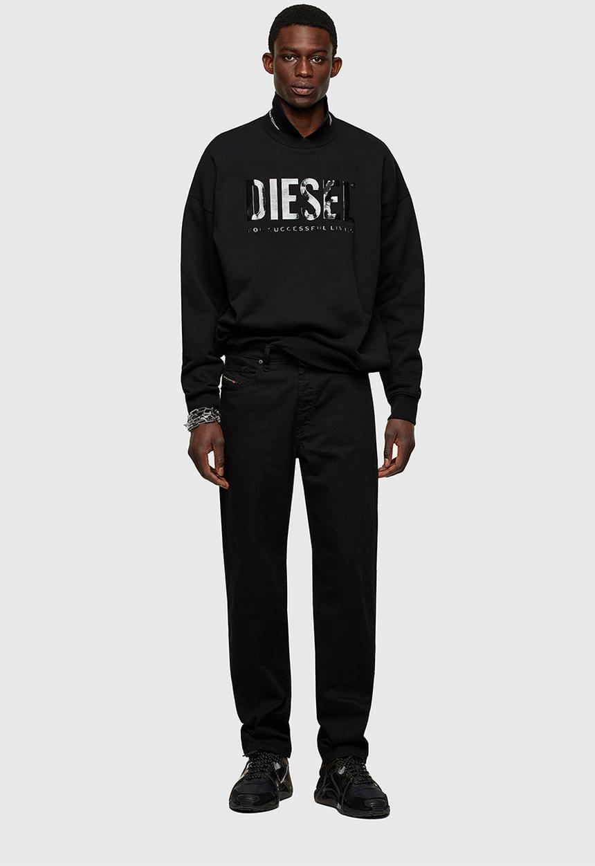Diesel  - S-mart-inlogo sweatshirt - black