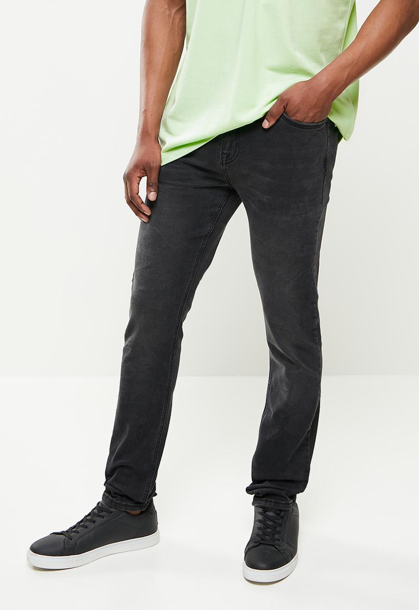 Pringle of Scotland - Washed out black slim fit denim - washed out black