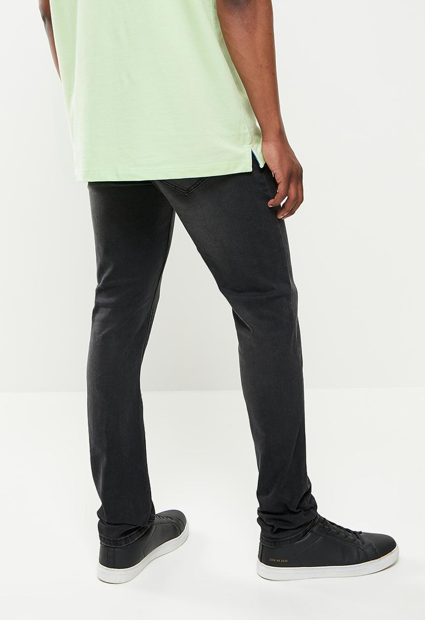 Pringle of Scotland - Washed out black slim fit denim - washed out black