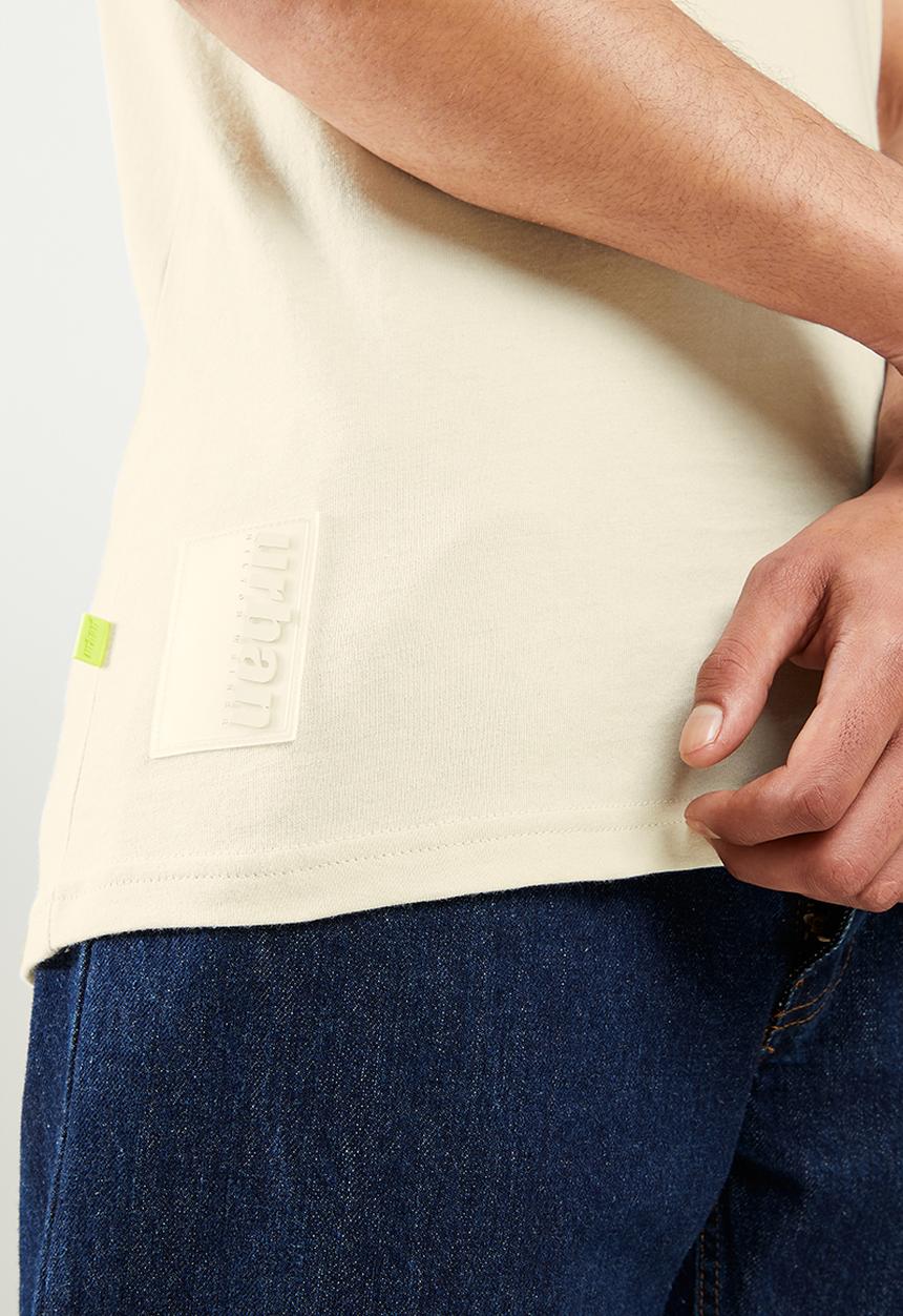 urban° - Urban printed short sleeve tee - stone