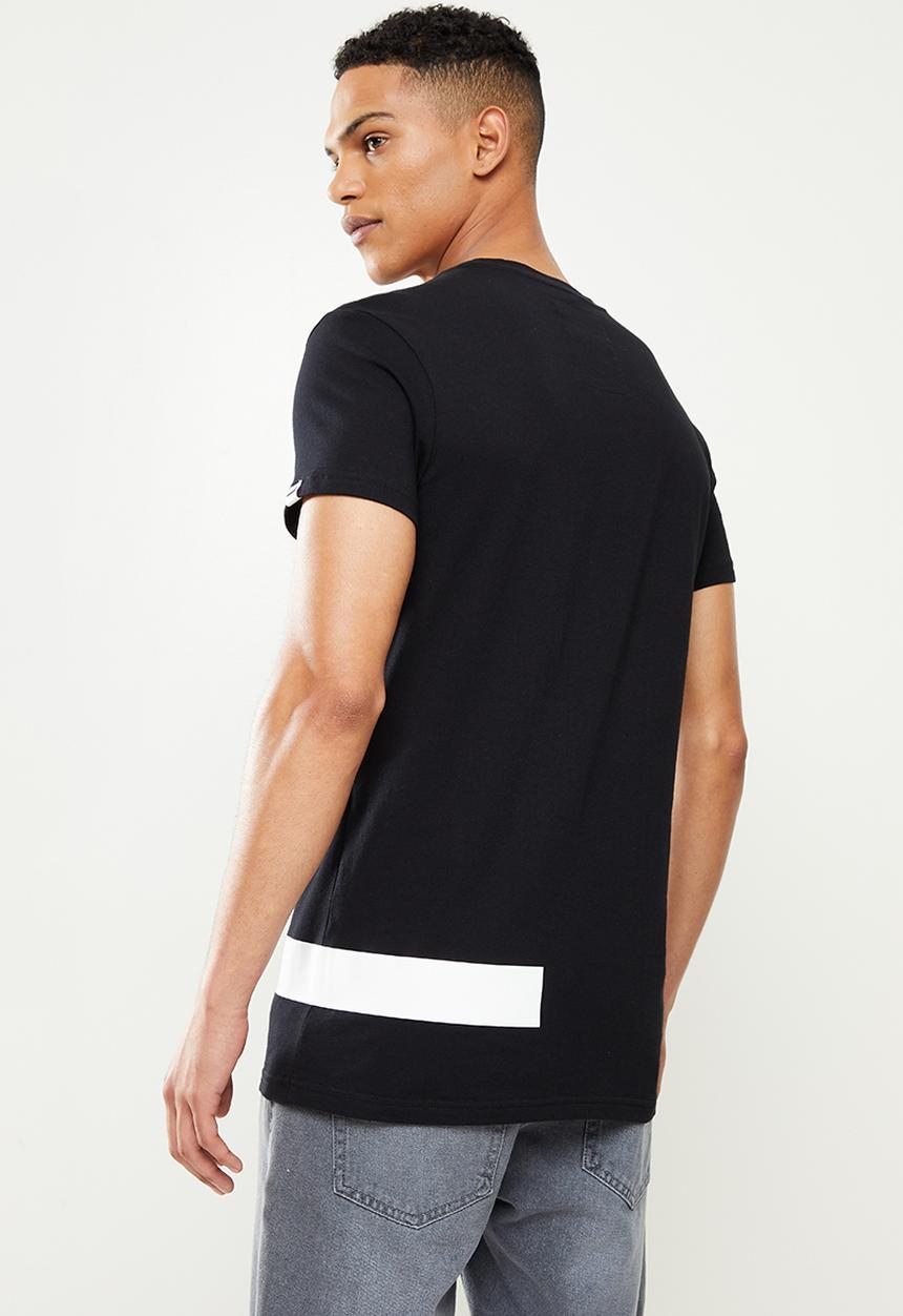 urban° - Urban printed short sleeve tee - black