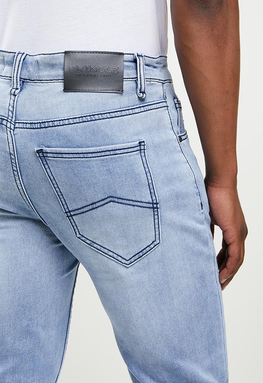 Pringle of Scotland - Light blue slim fit denim - light blue