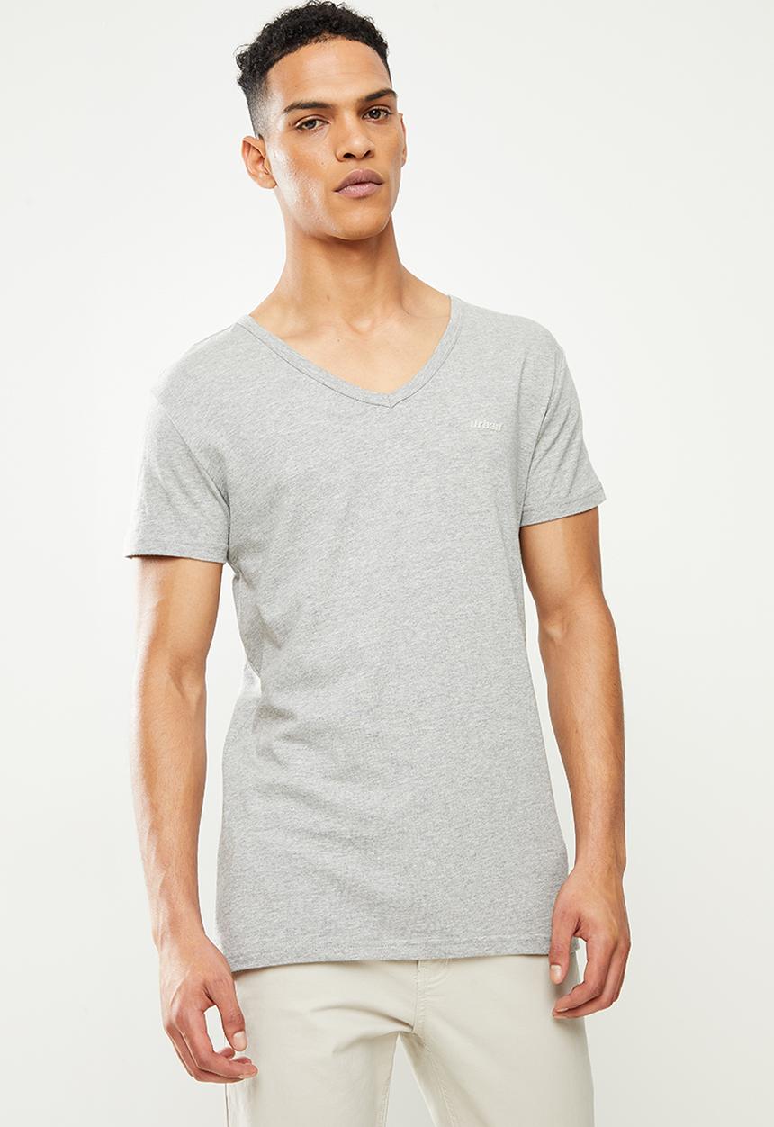 urban° - Urban v-neck short sleeve tee - grey 