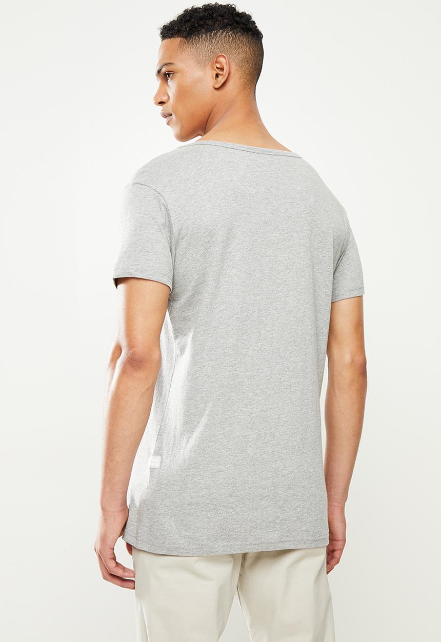 urban° - Urban v-neck short sleeve tee - grey 