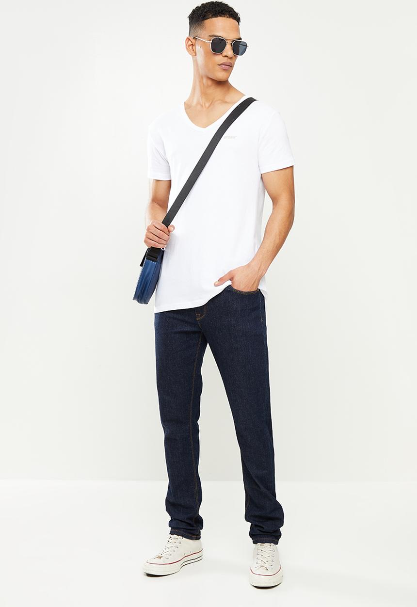 urban° - Urban v-neck short sleeve tee - white