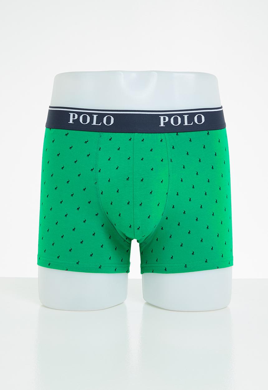 POLO - Reid aop pony knit boxer - green