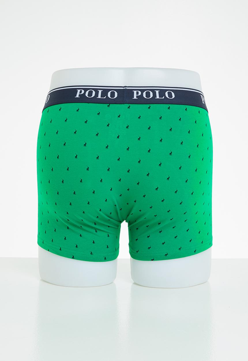 POLO - Reid aop pony knit boxer - green
