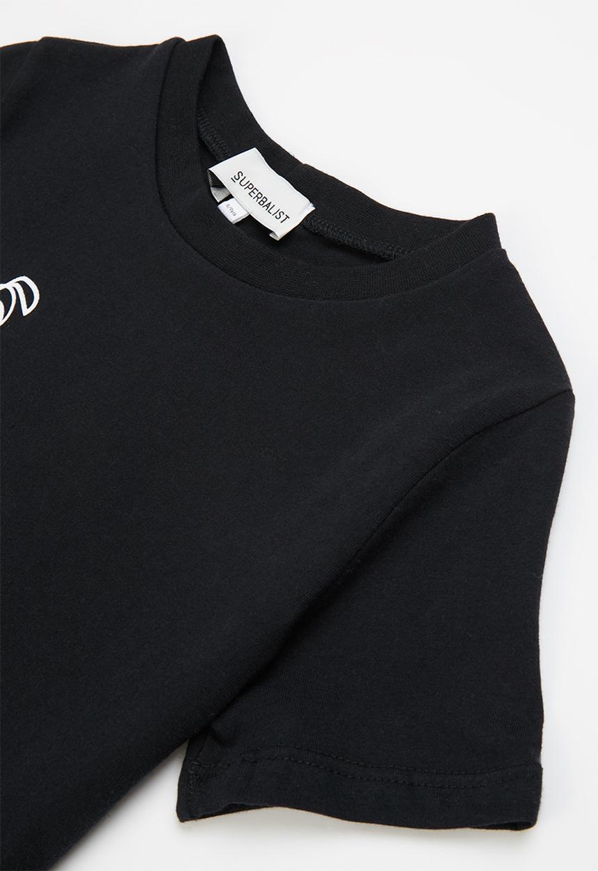 Superbalist - Sleep tee & short - black & pink print