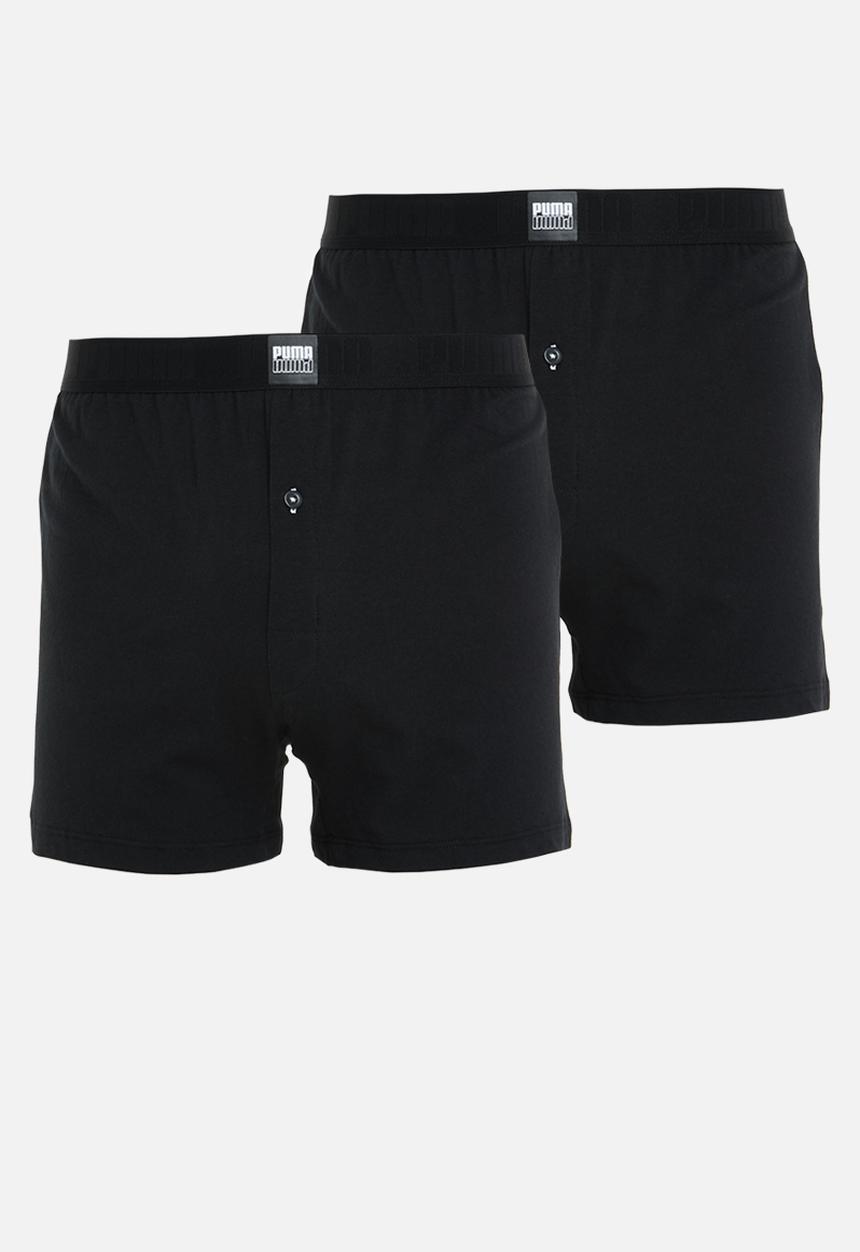 PUMA - Puma men loose jersey boxer 2-pack - black