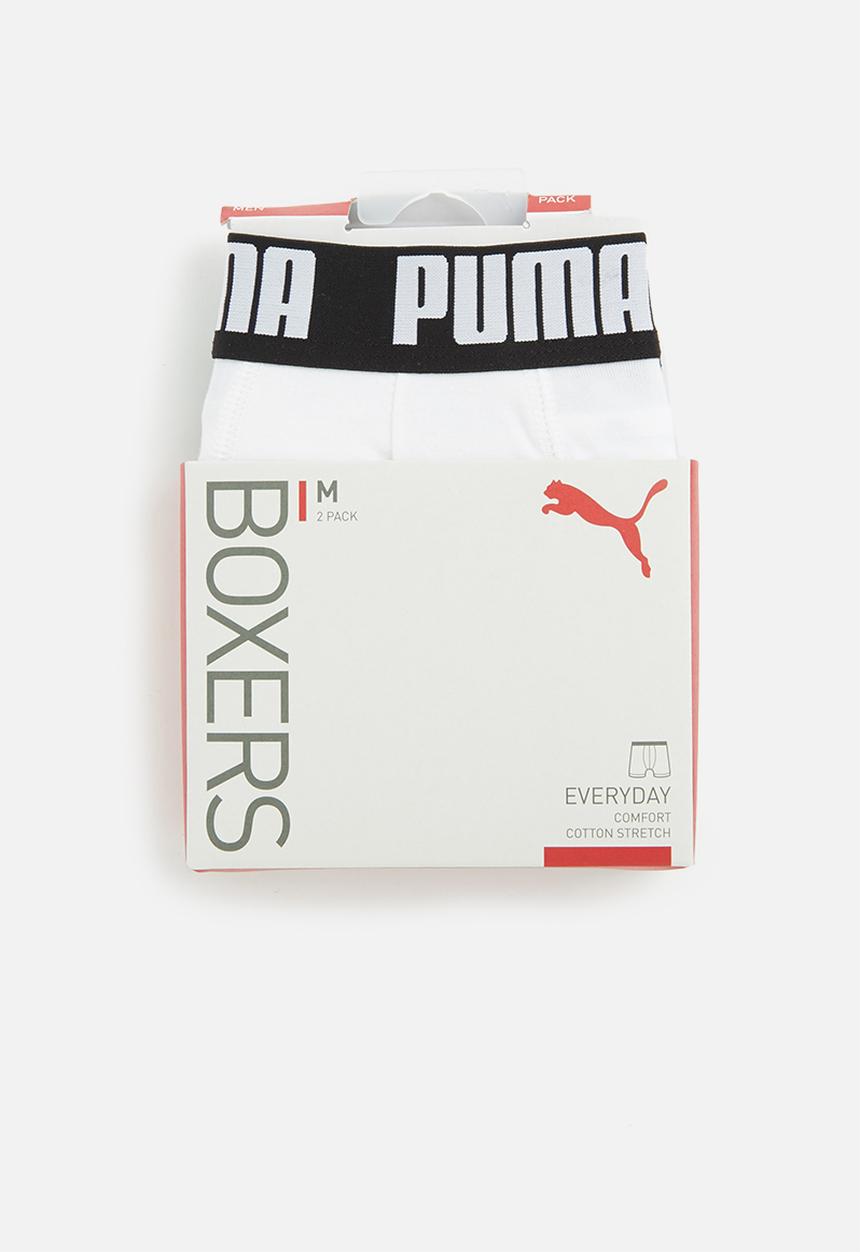 PUMA - Puma basic boxer 2-pack - white & black 