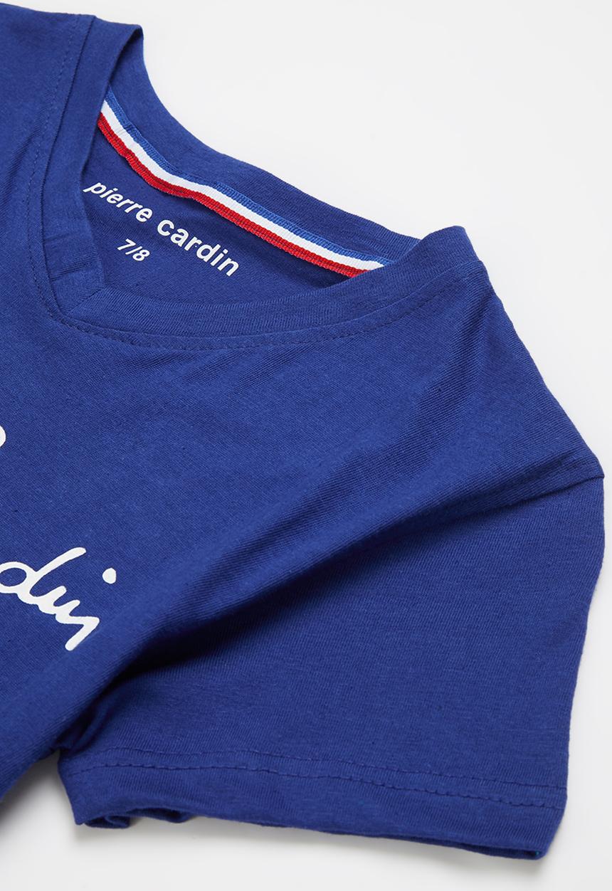 Pierre Cardin - Signature heritage v-neck - blue