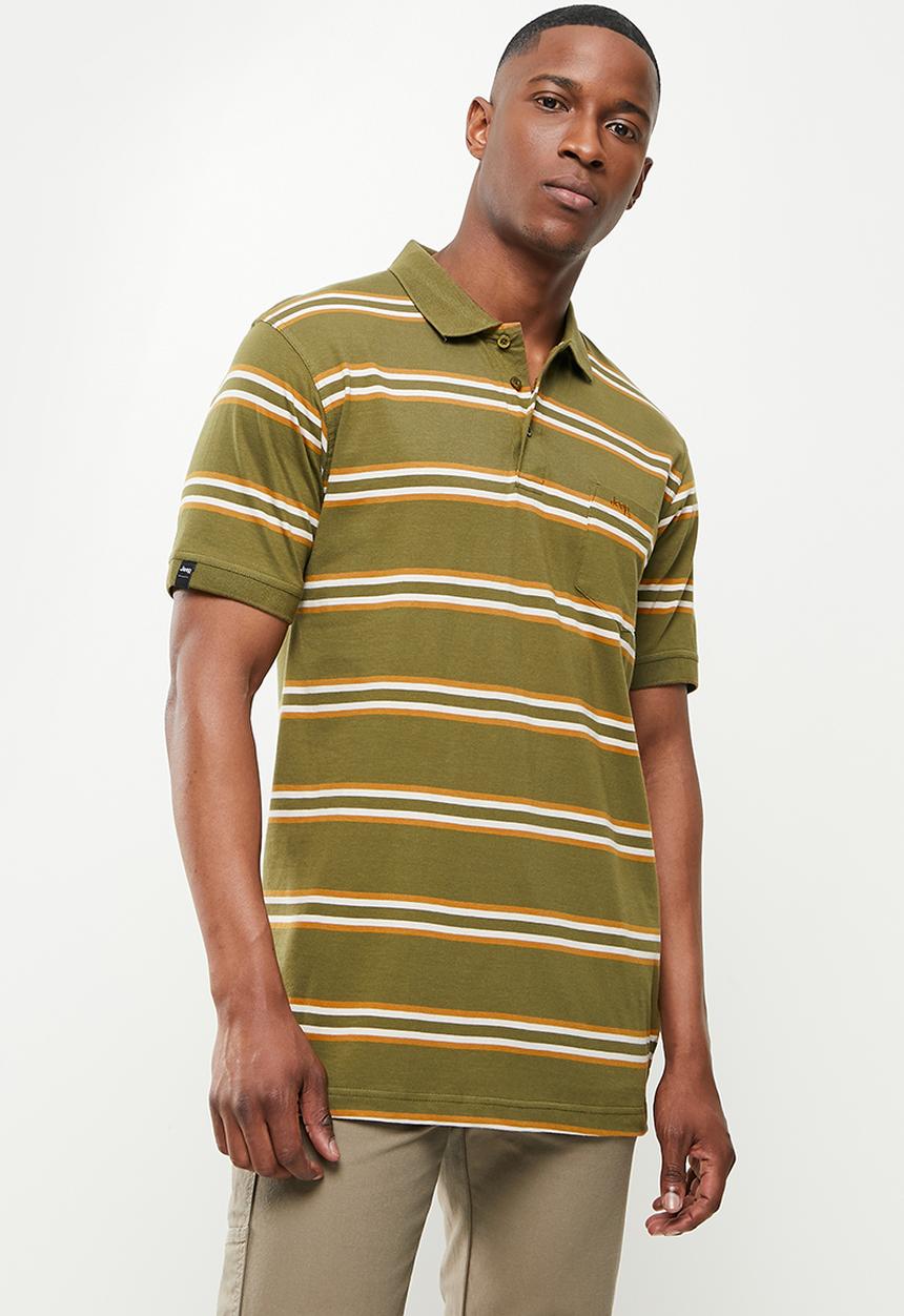 JEEP - Yd multi stripe golfers - uniform green-jeep