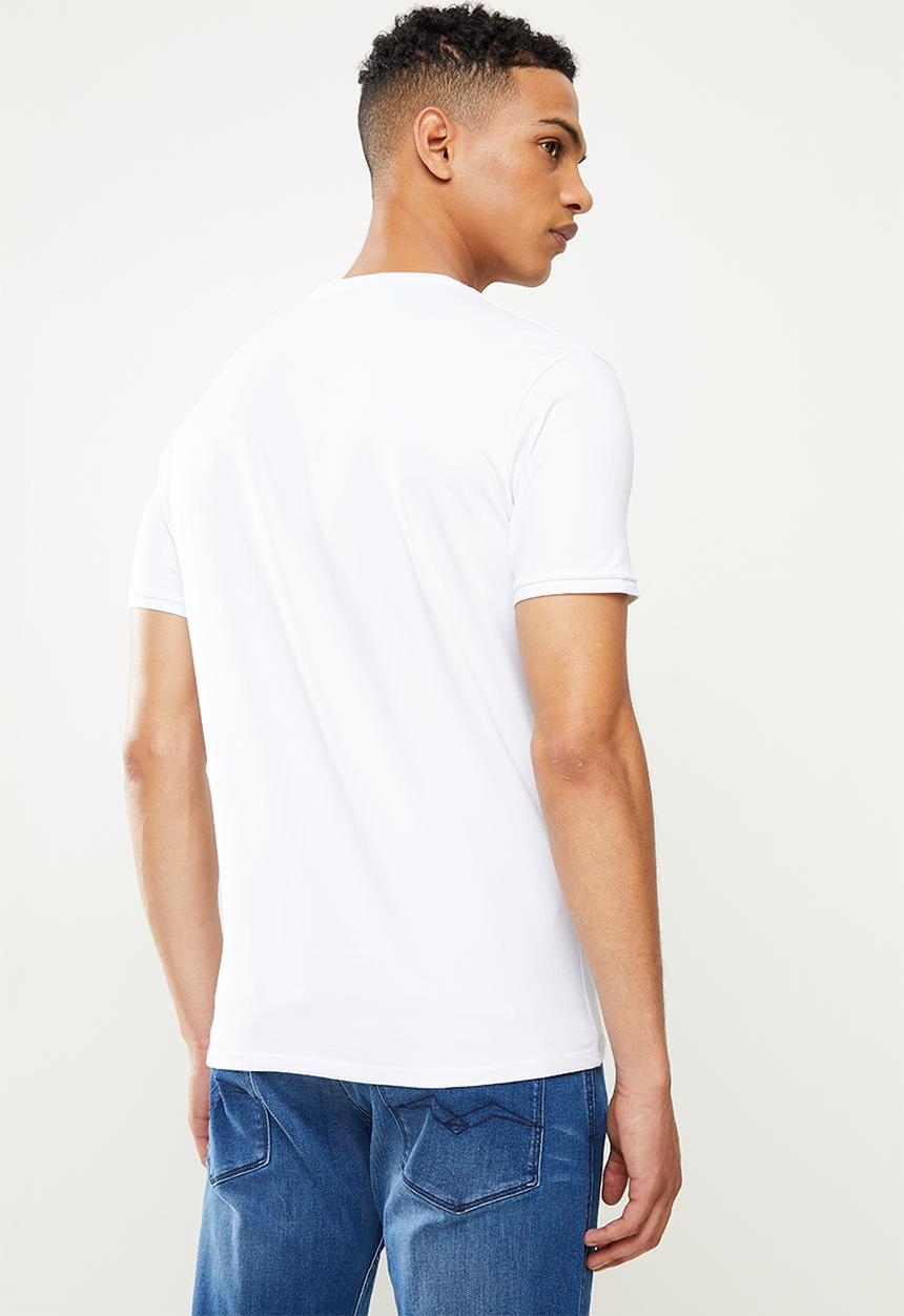 Replay - Chest print tee - white