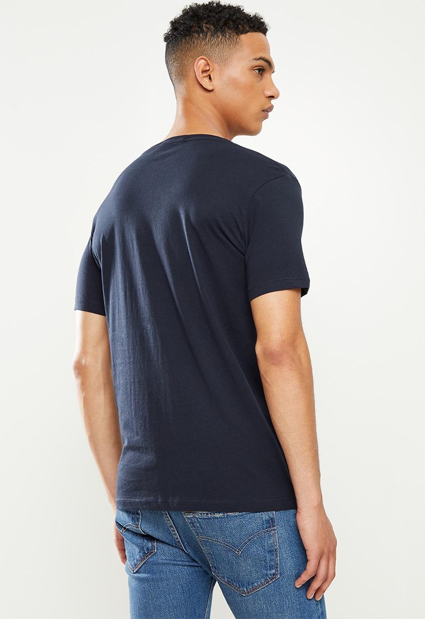 Replay - Replay large print tee - navy