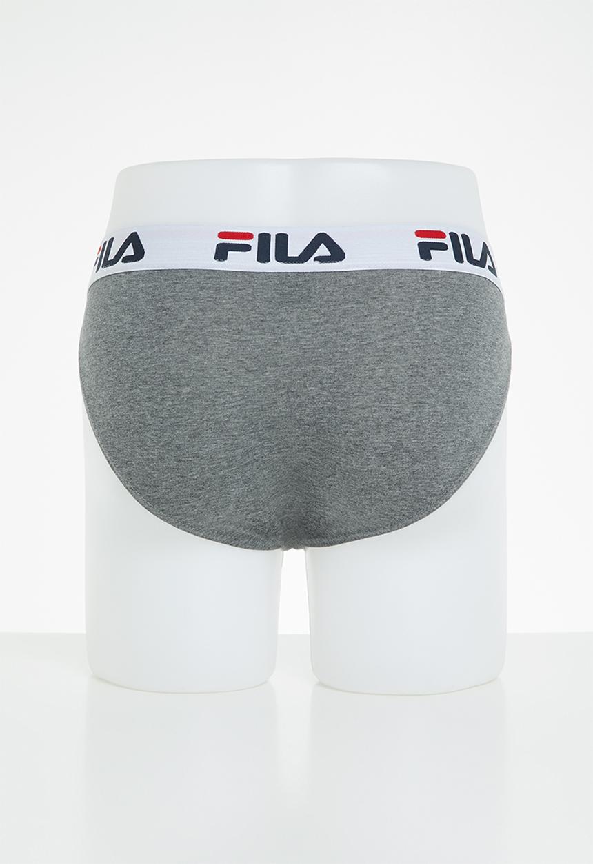 FILA - M35 2 pack tangas - navy & grey 